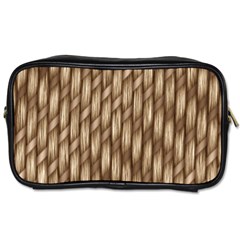 Woven Rope Texture Textures Rope Toiletries Bag (two Sides) by Wegoenart