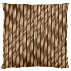 Woven Rope Texture Textures Rope Large Cushion Case (two Sides) by Wegoenart