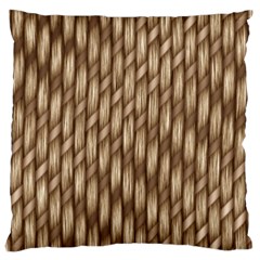 Woven Rope Texture Textures Rope Large Flano Cushion Case (one Side) by Wegoenart