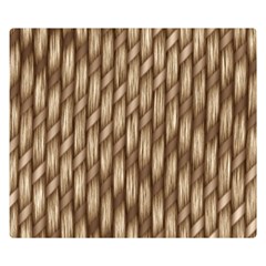 Woven Rope Texture Textures Rope Double Sided Flano Blanket (small)  by Wegoenart