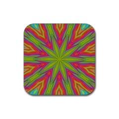 Abstract Art Abstract Background Rubber Coaster (Square) 