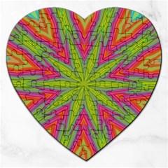 Abstract Art Abstract Background Jigsaw Puzzle (Heart)