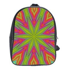 Abstract Art Abstract Background School Bag (Large)