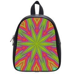 Abstract Art Abstract Background School Bag (Small)