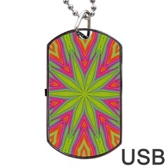 Abstract Art Abstract Background Dog Tag USB Flash (Two Sides)