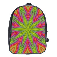 Abstract Art Abstract Background School Bag (XL)