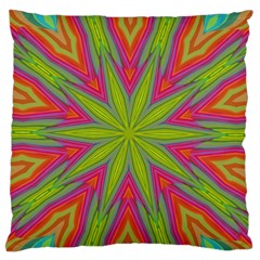 Abstract Art Abstract Background Large Flano Cushion Case (One Side)