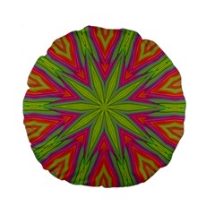 Abstract Art Abstract Background Standard 15  Premium Flano Round Cushions