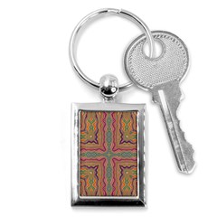 Abstract Design Abstract Art Orange Key Chains (rectangle)  by Wegoenart