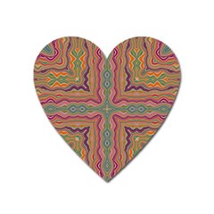 Abstract Design Abstract Art Orange Heart Magnet by Wegoenart