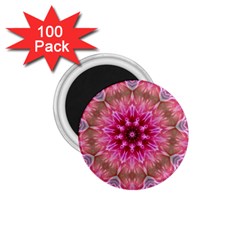 Flower Mandala Art Pink Abstract 1 75  Magnets (100 Pack)  by Wegoenart