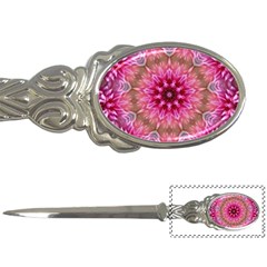 Flower Mandala Art Pink Abstract Letter Opener by Wegoenart