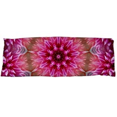 Flower Mandala Art Pink Abstract Body Pillow Case (dakimakura) by Wegoenart