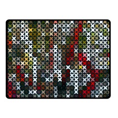 Christmas Cross Stitch Background Fleece Blanket (small) by Wegoenart