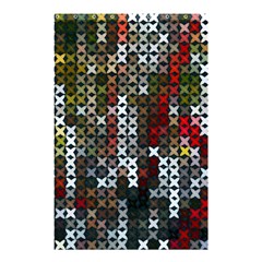 Christmas Cross Stitch Background Shower Curtain 48  X 72  (small) 