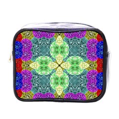 Flower Design Design Artistic Mini Toiletries Bag (one Side) by Wegoenart