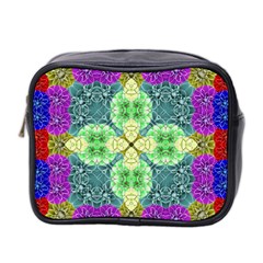 Flower Design Design Artistic Mini Toiletries Bag (two Sides) by Wegoenart