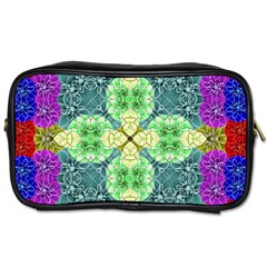 Flower Design Design Artistic Toiletries Bag (two Sides) by Wegoenart