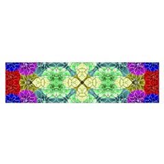 Flower Design Design Artistic Satin Scarf (oblong) by Wegoenart