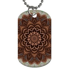 Abstract Art Texture Mandala Dog Tag (one Side) by Wegoenart