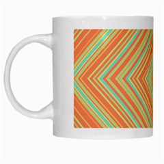 Geometric Art Abstract Background White Mugs by Wegoenart