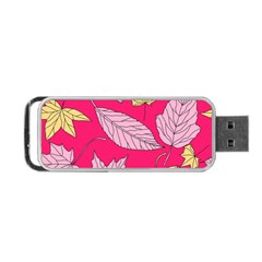 Autumn Dried Leaves Dry Nature Portable Usb Flash (one Side) by Wegoenart