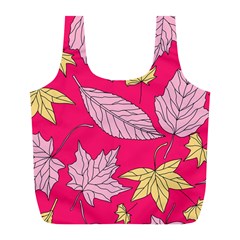 Autumn Dried Leaves Dry Nature Full Print Recycle Bag (l) by Wegoenart