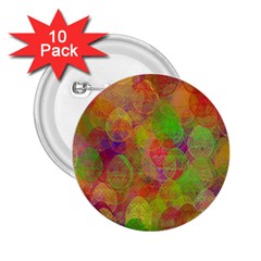 Easter Egg Colorful Texture 2 25  Buttons (10 Pack)  by Wegoenart