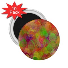 Easter Egg Colorful Texture 2 25  Magnets (10 Pack)  by Wegoenart