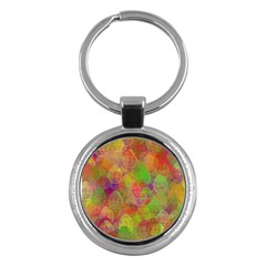 Easter Egg Colorful Texture Key Chains (round)  by Wegoenart