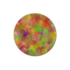 Easter Egg Colorful Texture Magnet 3  (round) by Wegoenart