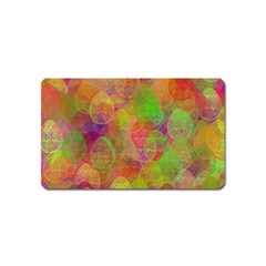 Easter Egg Colorful Texture Magnet (name Card) by Wegoenart