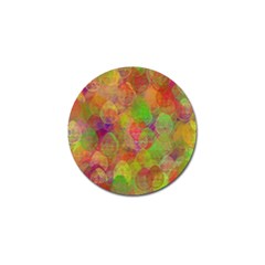 Easter Egg Colorful Texture Golf Ball Marker by Wegoenart