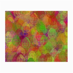 Easter Egg Colorful Texture Small Glasses Cloth (2-side) by Wegoenart