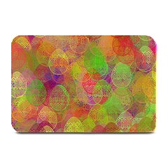 Easter Egg Colorful Texture Plate Mats by Wegoenart