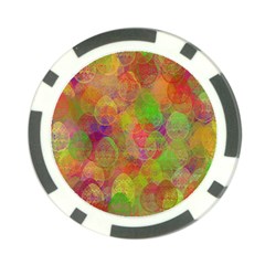 Easter Egg Colorful Texture Poker Chip Card Guard by Wegoenart