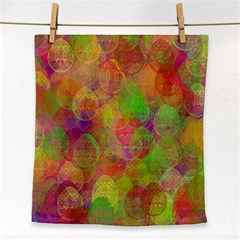 Easter Egg Colorful Texture Face Towel by Wegoenart