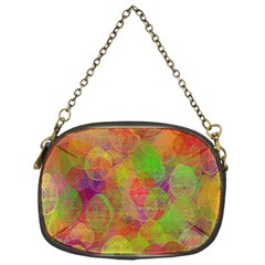 Easter Egg Colorful Texture Chain Purse (one Side) by Wegoenart