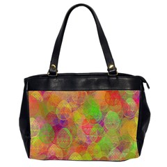 Easter Egg Colorful Texture Oversize Office Handbag (2 Sides) by Wegoenart