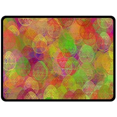 Easter Egg Colorful Texture Fleece Blanket (large)  by Wegoenart