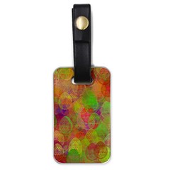 Easter Egg Colorful Texture Luggage Tags (one Side)  by Wegoenart