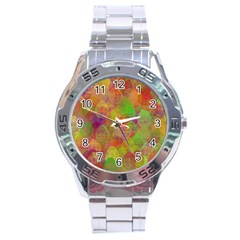 Easter Egg Colorful Texture Stainless Steel Analogue Watch by Wegoenart