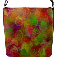 Easter Egg Colorful Texture Flap Closure Messenger Bag (s) by Wegoenart