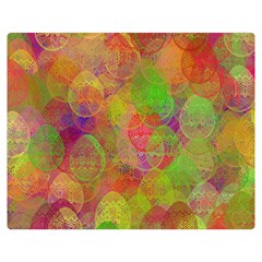 Easter Egg Colorful Texture Double Sided Flano Blanket (medium)  by Wegoenart