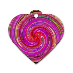 Abstract Art Abstract Background Dog Tag Heart (one Side) by Wegoenart