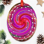 Abstract Art Abstract Background Oval Filigree Ornament (Two Sides) Front