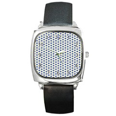 Star Background Backdrop Blue Square Metal Watch by Wegoenart