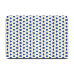 Star Background Backdrop Blue Plate Mats by Wegoenart