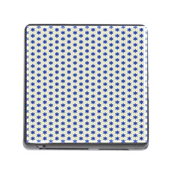 Star Background Backdrop Blue Memory Card Reader (square 5 Slot) by Wegoenart