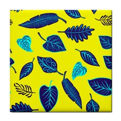 Leaves Pattern Picture Detail Tile Coasters